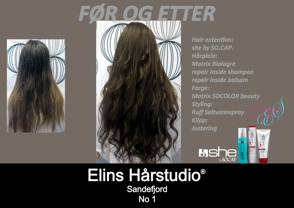 hair extention farge klipp styling