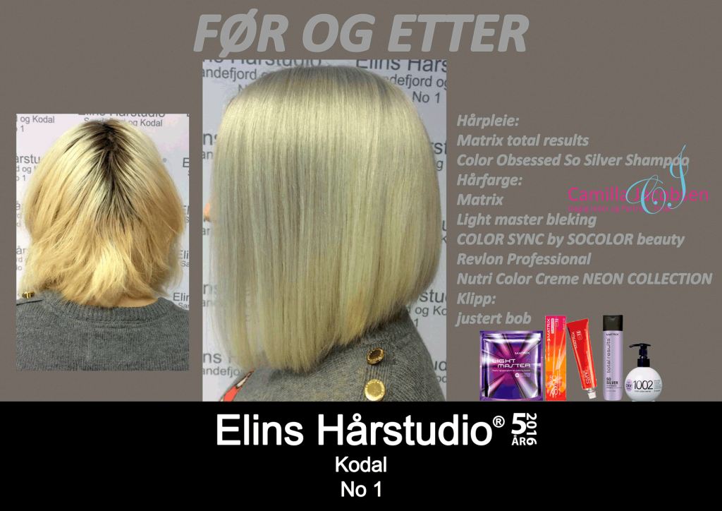 Blond bob til kald helbleket bob