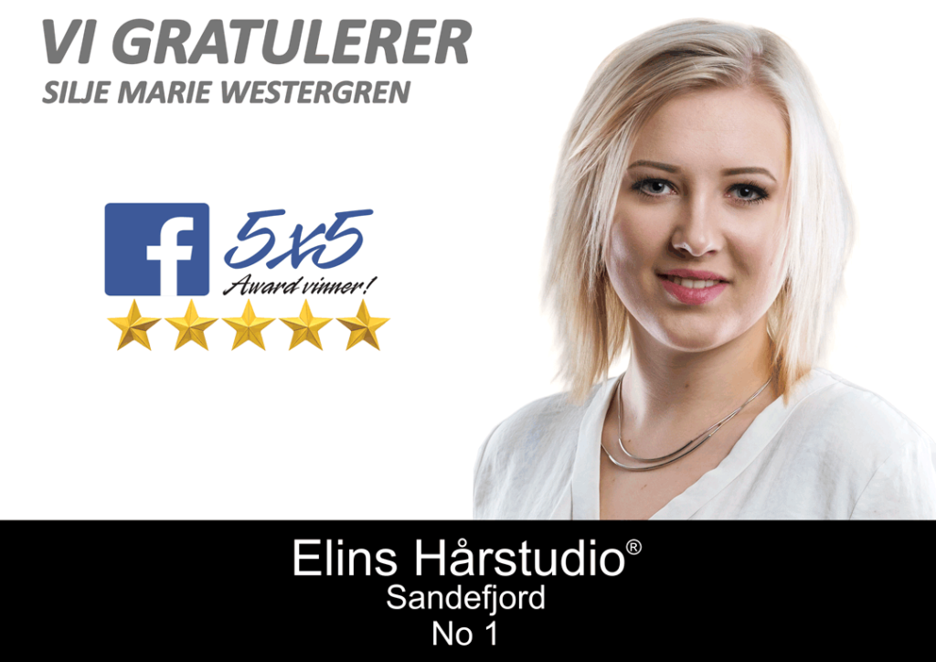 Elins Hårstudio Facebook Award Vinner Silje Marie Westergren